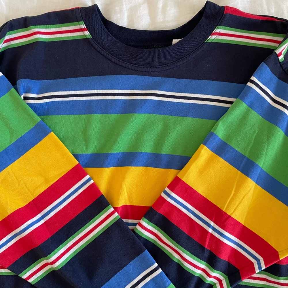 Colorblock striped long sleeve